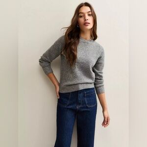 NWT New Look Petite Sparkle knit sweater in charcoal, SP